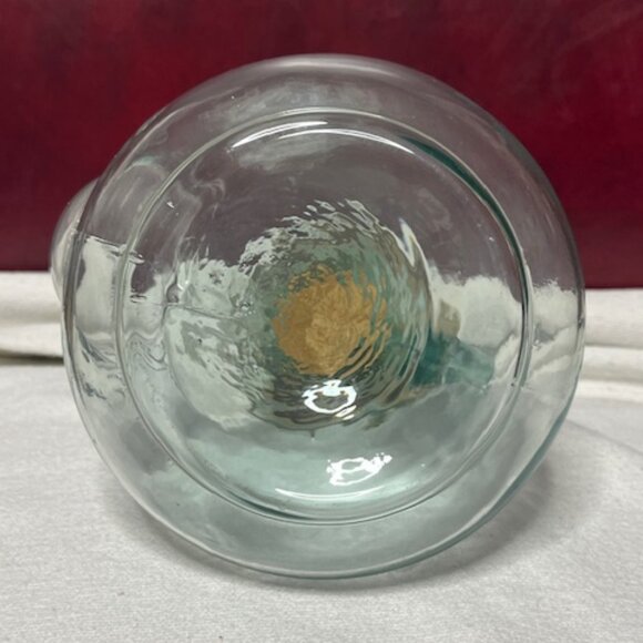 VTG Light Green Glass Pouring Bottle/Cruet for Oil or Vinegar w/Cork Stopper - Picture 5 of 11